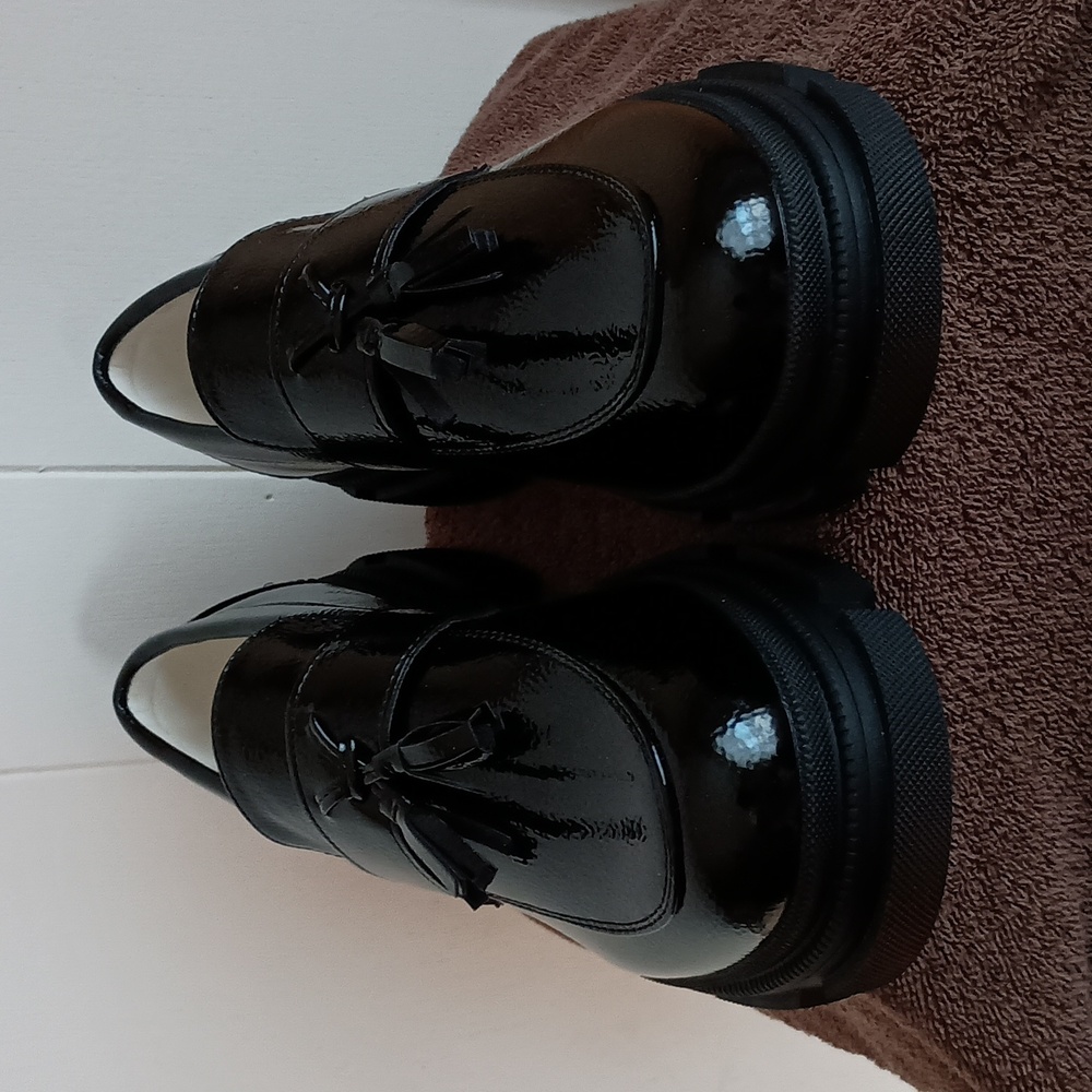 Women's Platform Leather Loafers